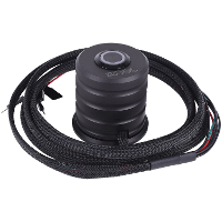 Alphacool Powerbutton met push button 19mm red lighting   deep black schakelaar