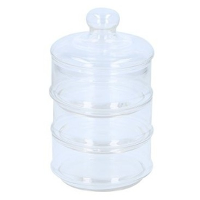 Alpina Bonbonniere   glas   12 x 23 cm   3 laags   voorraadpot