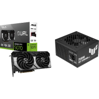 ALTERNATE Upgrade Kit ASUS DUAL GeForce RTX 5070 OC + TUF Gaming Bronze EVO modulaire 750 watt