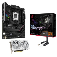 ALTERNATE Upgrade Kit ROG Strix B650E F Gaming WiFi + Dual RX 9060 XT White Edition