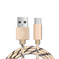 Aluminium Alloy 1m 2.4A Braided Type C Charging Date Cable For Huawei Xiaomi Google Pixel