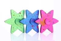 Aluminium Alloy Five Star Colorful Rotating Fidget Hand Spinner Adhd Autism Reduce Stress Toys