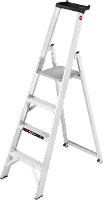 Aluminium Ladder Werkhoogte (max.): 2.75 M Hailo Profiline P 250 8204 250 Zilver 7.9 Kg