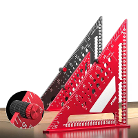 Aluminium Legering Multi Hoek Driehoek Liniaal 7 Inch of 12 Inch Hoge Precisie Rechthoekige Positioneringspin Houtbewerk
