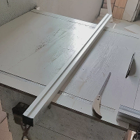 Aluminium Legering Tafelzaag Fence Houten Bord Klem Voor Elektrische Cirkelzaag Snijmachine Gids Lineaal Voor Houtbewerk