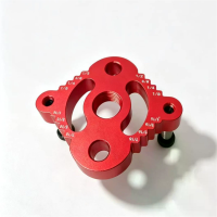 Aluminium Precisie Houtpluggat Positioneringsjig Verticale boren Locator Handmatig boorhulpmiddel met 3 mm 10 mm brad po