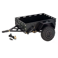 Aluminium RC Rock Crawler Trailer CNC Gemaakt Utility Simulatie Onderdelen met Bolkop Hanger Compatibel voor 1/18 TRX4M