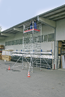 Aluminium Steiger Rolbaar Werkhoogte (max.): 14.30 M Krause Stabilo Professional Serie 5000 749147 Zilver 404 Kg