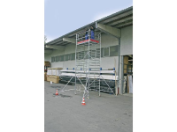 Aluminium Steiger Rolbaar Werkhoogte (max.): 14.30 M Krause Stabilo Professional Serie 5000 759146 Zilver 462 Kg