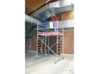 Aluminium Steiger Rolbaar Werkhoogte (max.): 5.40 M Krause Stabilo Professional Serie 50 745224 Zilver 159 Kg
