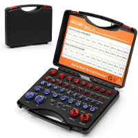 Aluminiumlegering Draadcontrole Set SAE en Metrisch 26 Delige en 44 Delige Draagbare Opbergdoos voor Mechanica en Doe He