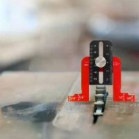 Aluminiumlegering Hoogtemeter Precisie Meetinstrument Verstelbare Dieptemeter voor Tafelzaag Boormachine en Houtbewerkin