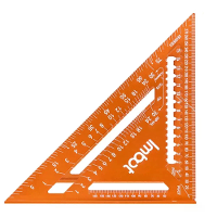 Aluminiumlegering Houtsnijder Precisie Houtbewerking Driehoek Meetlat Kappen Vierkante Meetlay out Gereedschap Multi hoe
