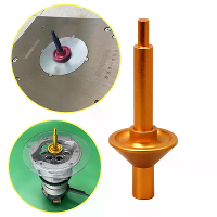 Aluminiumlegering Router Onderbasis Centrering Pin en Conus Gouden Hoge Precisie Houtbewerkingsgereedschap Nauwkeurige U