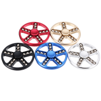 Aluminum Alloy Rotating Round Fidget Hand Spinner Adhd Autism Reduce Stress Focus Attention Toys