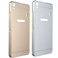 Aluminum Metal Frame+acrylic Pc Back Cover Case For Lenovo K3 Note A7000