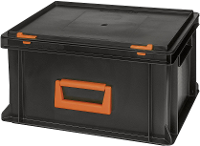 Alutec 139220110188 Kunststofbox Magnus PC 20 (b x h x d) 400 x 233 x 300 mm Zwart, Oranje 1 stuk(s)