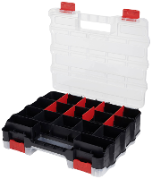 Alutec 56085 Assortimentskoffer Werkplaats (b x h x d) 320 x 80 x 270 mm Aantal vakken: 32 Variabele onderverdeling Inhoud 1 stuk(s)