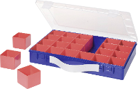 Alutec Assortimentskoffer (l X B X H) 332 X 232 X 55 Mm Aantal Vakken: 24 Variabele Ondervedeling