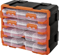 Alutec Assortimentskoffer set (l x b x h) 38 x 18 x 32 mm Variabele onderverdeling Inhoud 6 onderdelen