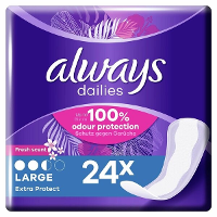 Always Dailies Inlegkruisjes Extra Protect Large   Fresh Scent