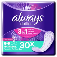 Always Dailies Inlegkruisjes Fresh & Protect Normal   Fresh Scent