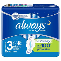 Always Ultra Night Maandverband Met Vleugels