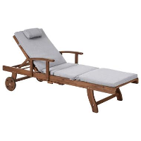 AMANTEA PREMIUM II   Tuinligstoel   Grijs   Acaciahout