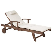 AMANTEA PREMIUM II   Tuinligstoel   Lichtbeige   Acaciahout