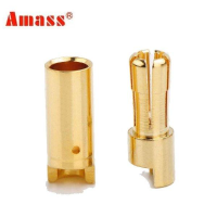 Amass 5.5Mm Verguld Koper Banana Plug AM 1005 Mannelijk & Vrouwelijk