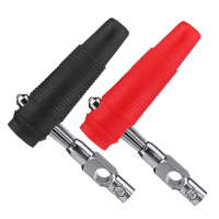 Amass Banaanstekker met 4 mm connector met zwarte rode kleur rubberen omhulsel