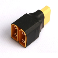 Amass Xt90 2 Male To 1 Female Parallel Plug Connector Ammc06