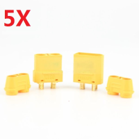 Amass Xt90+ Plug Connector With Sheath 5 Pair