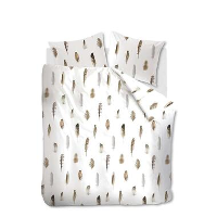 Ambiante dekbedovertrek Down Feather   naturel   240x200/220 cm   Leen Bakker