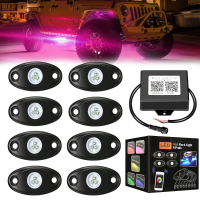 8 STKS 12 V USB RGB LED Auto Sfeerverlichting Interieur Decoratie Lamp Telefoon bluetooth APP Controle