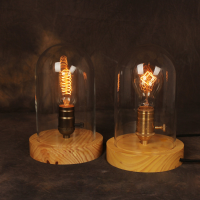 American Country Style Solid Wood Loft Retro Table Lamp