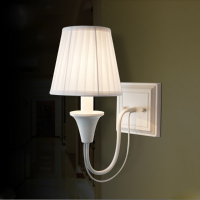 American Style Fabric Wall Lamp For Bedroom Bedside Lamp Aisle Light