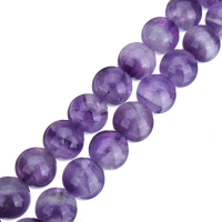 Amethyst Crystal Perforated Scattered Beads Diy Bracelet Jewelry