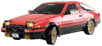 Amewi 1:18 RC auto Elektro Straatmodel AE86 Sprinter Trueno Scale Drift Rood Brushed Achterwielaandrijving RTR 2,4 GHz Incl. Accu en laadkabel