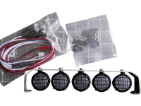 Amewi Dakschijnwerper met 5 LEDs Zilver zwart