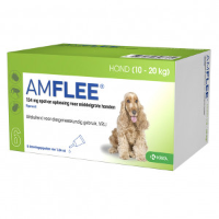 Amflee Spot On 134 mg hond M 10   20 kg 2 x 3 pipetten