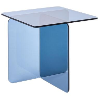 AMISK   Bijzettafel   Blauw   Veiligheidsglas