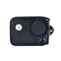 Amkov Amk   Sj Camera Protective Leather Case For Sjcam Sj4000 Sj5000 With Lanyard Lens