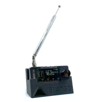AMNVOLT V4 ATS Mini SI4732 Radio + Beugel 3D geprint standaard ALLE Band DSP Radio FM AM SSB LSB USB Ontvanger ingebouwd