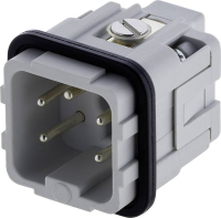 Amphenol C146 10A004 002 4 1 Pin inzetstuk Heavy mate C146 Totaal aantal polen 4 + PE 1 stuk(s)