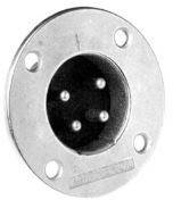 Amphenol EP 6 14 XLR connector Flensstekker Aantal polen: 6 Zilver 1 stuk(s)