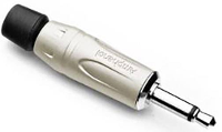 Amphenol KM2P Jackplug 3,5 mm Stekker, recht Mono Zilver 1 stuk(s)