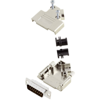 Amphenol L17D45PK M 15+L717SDA15P D sub male connectorset 45 ° Aantal polen: 15 Soldeerkelk 1 stuk(s)