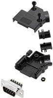 Amphenol L17D45PK P 09 L717DE09PST D sub male connectorset 45 ° Aantal polen: 9 Schroeven 1 stuk(s)