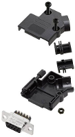 Amphenol L17D45PK P 09 L77DE09SST D sub female connectorset 45 ° Aantal polen: 9 Schroeven 1 stuk(s)